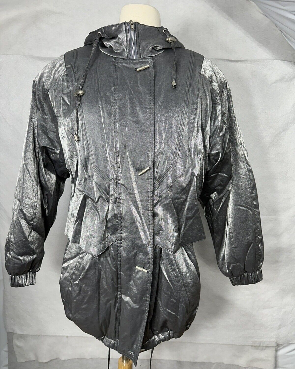 Metropolitan New York 10001 Women's Jacket Size S Coat Silver