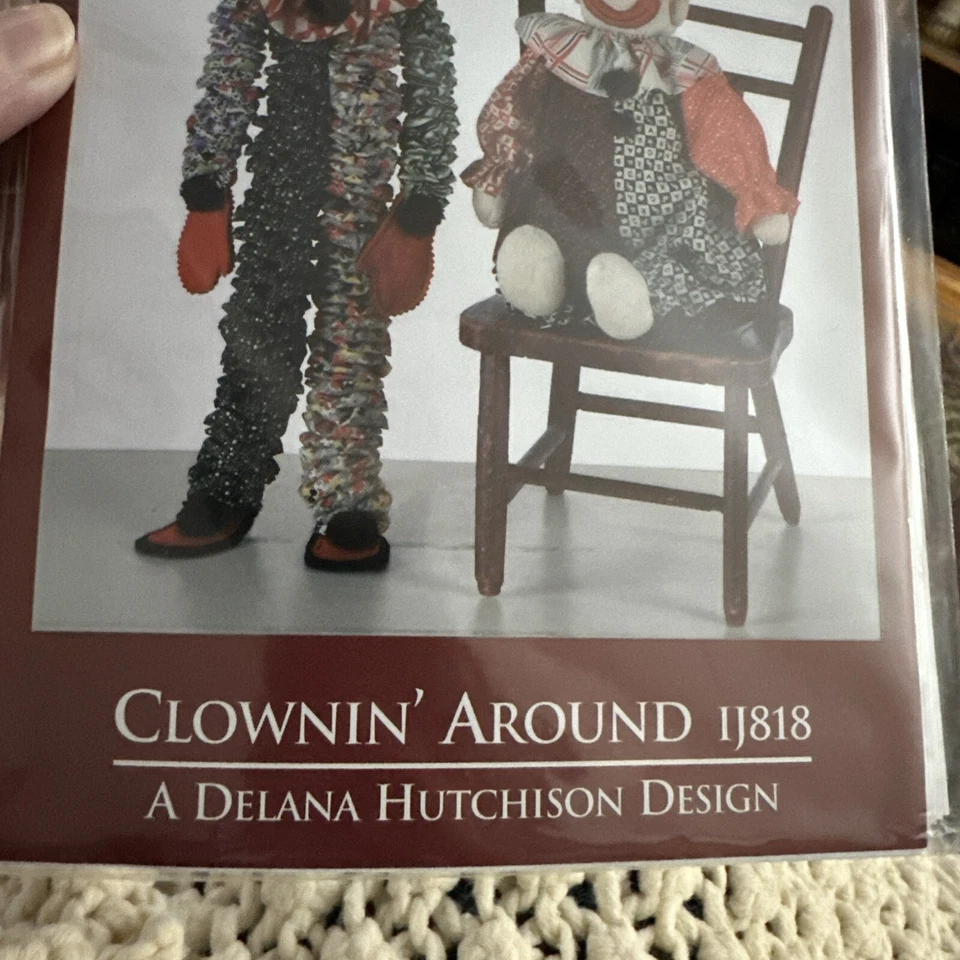 Clownin' Around Sewing Pattern Indygo Junction Pattern IJ818  Yo-Yo Clown Doll - Image 4 of 4