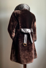 Vintage Faux Fur Coat 10 8 Monarch Royal Costume Cosplay Steampunk Tudor Leather