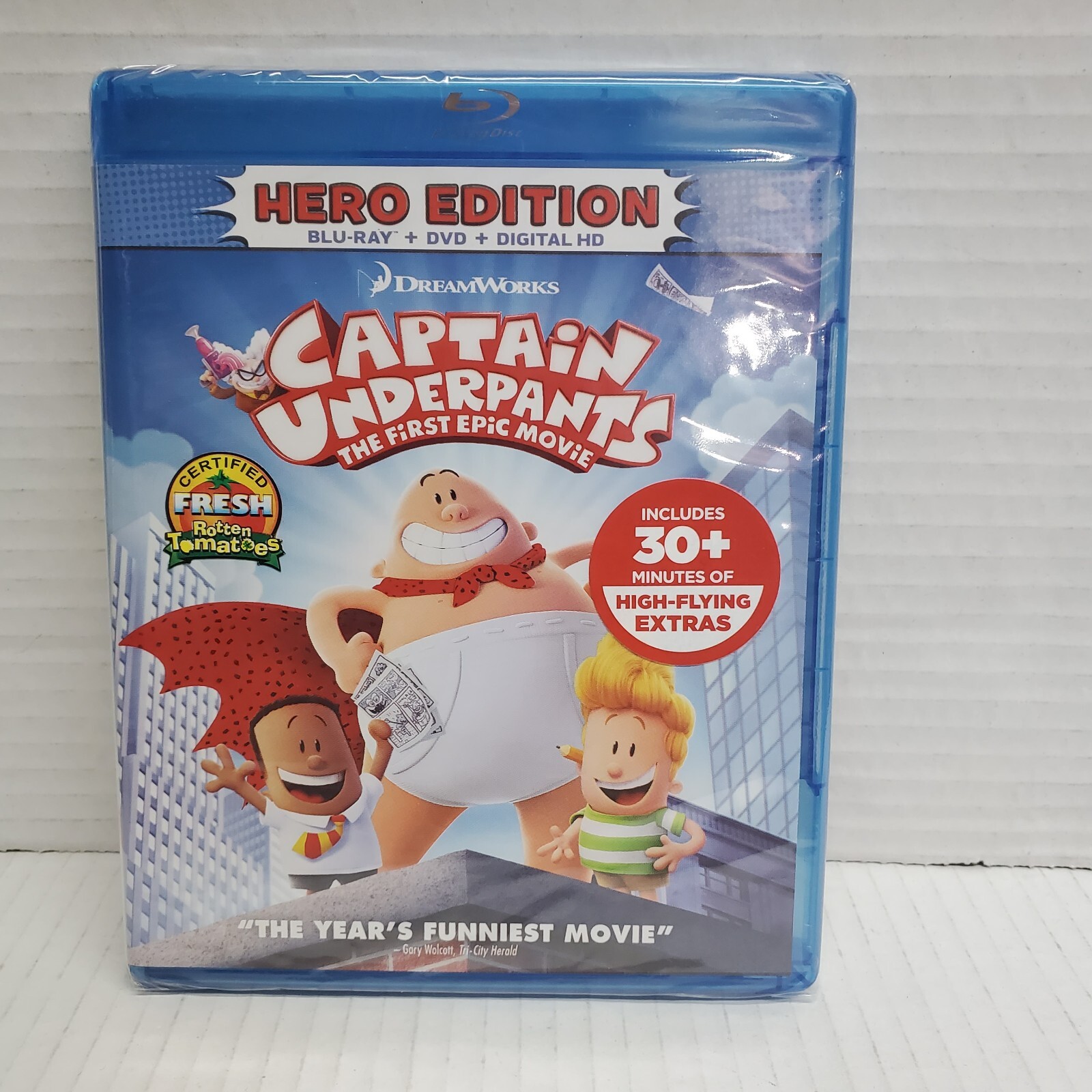 Captain Underpants Epic Movie Blu-ray + DVD 2-Disc Set Hero Edition New ...