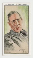 George Arliss 1934 Player's Film Stars Tobacco Card 1st Series #3 - Clean Back