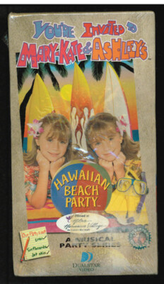 UNUSED You're Invited MARY-KATE & ASHLEY'S HAWAIIAN BEACH PARTY VHS