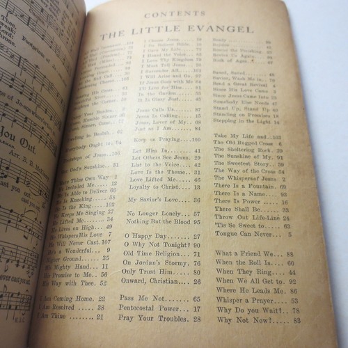 The Little Evangel vintage 1925 Robert H. Coleman paperback hymnal - Picture 4 of 5
