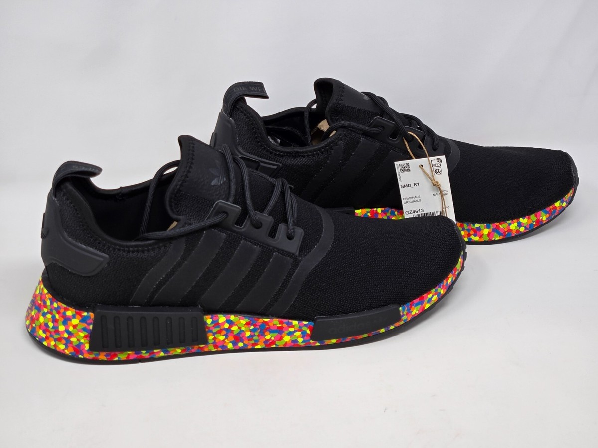 Adidas NMD R1 Mosaic Boost Rainbow Pack Men's Sizes White Sneakers GZ4613  NBY