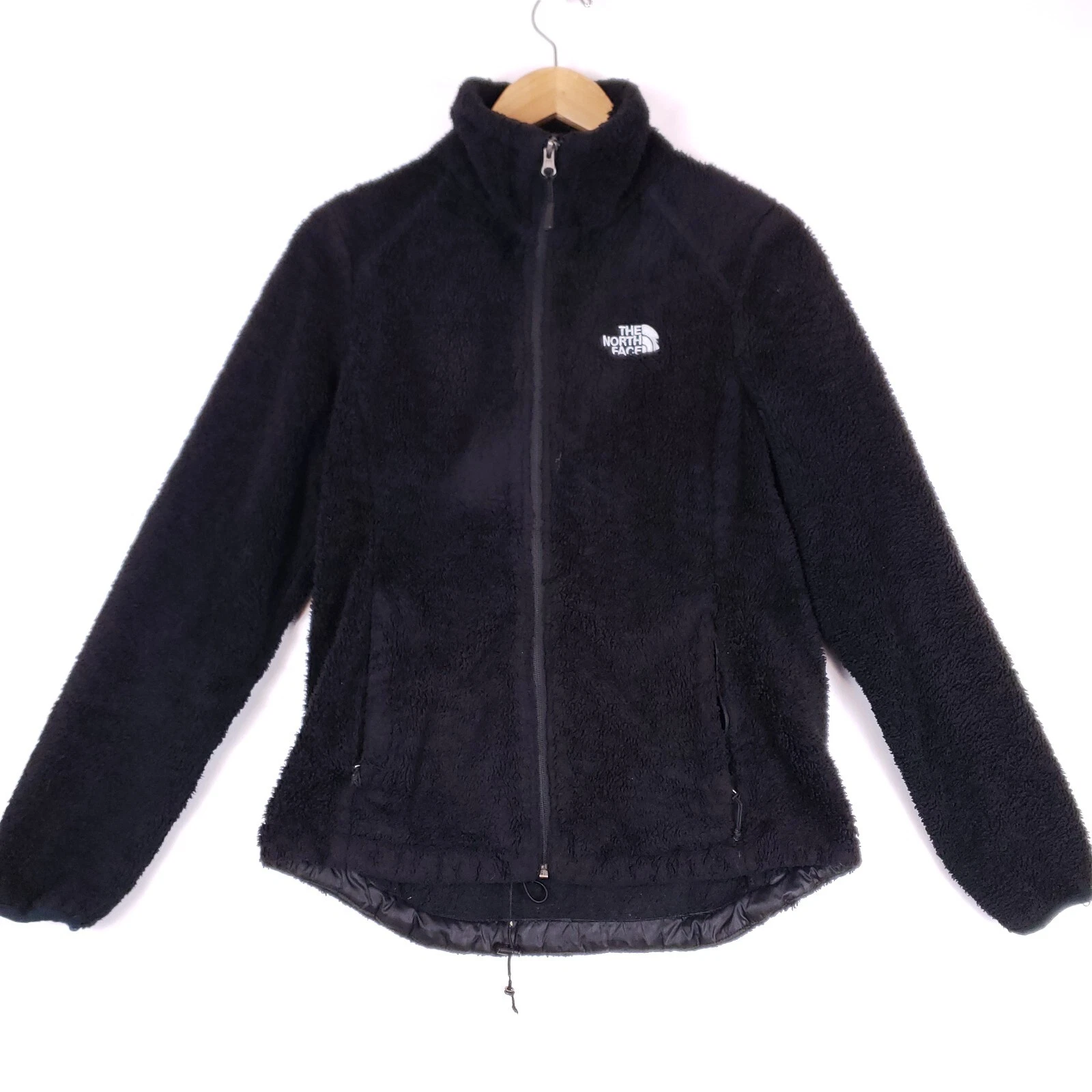 north-face fuzzy fleece warm outdoor winter hiking jacket