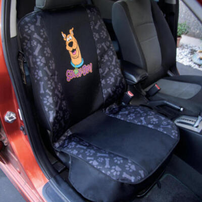 BDK Scooby-Doo 2-Piece Front Seat Cover Set For Dogs - Waterproof, Oxford Fabric