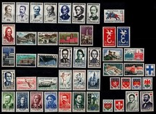 L’ANNÉE 1958 complète, Neufs * = Cote 46 € / Lot Timbres France n°1142 à 1188