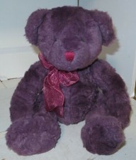 Russ Bearberry Bears From the Past Plush Purple Teddy Bear Stuffed Animal 10"