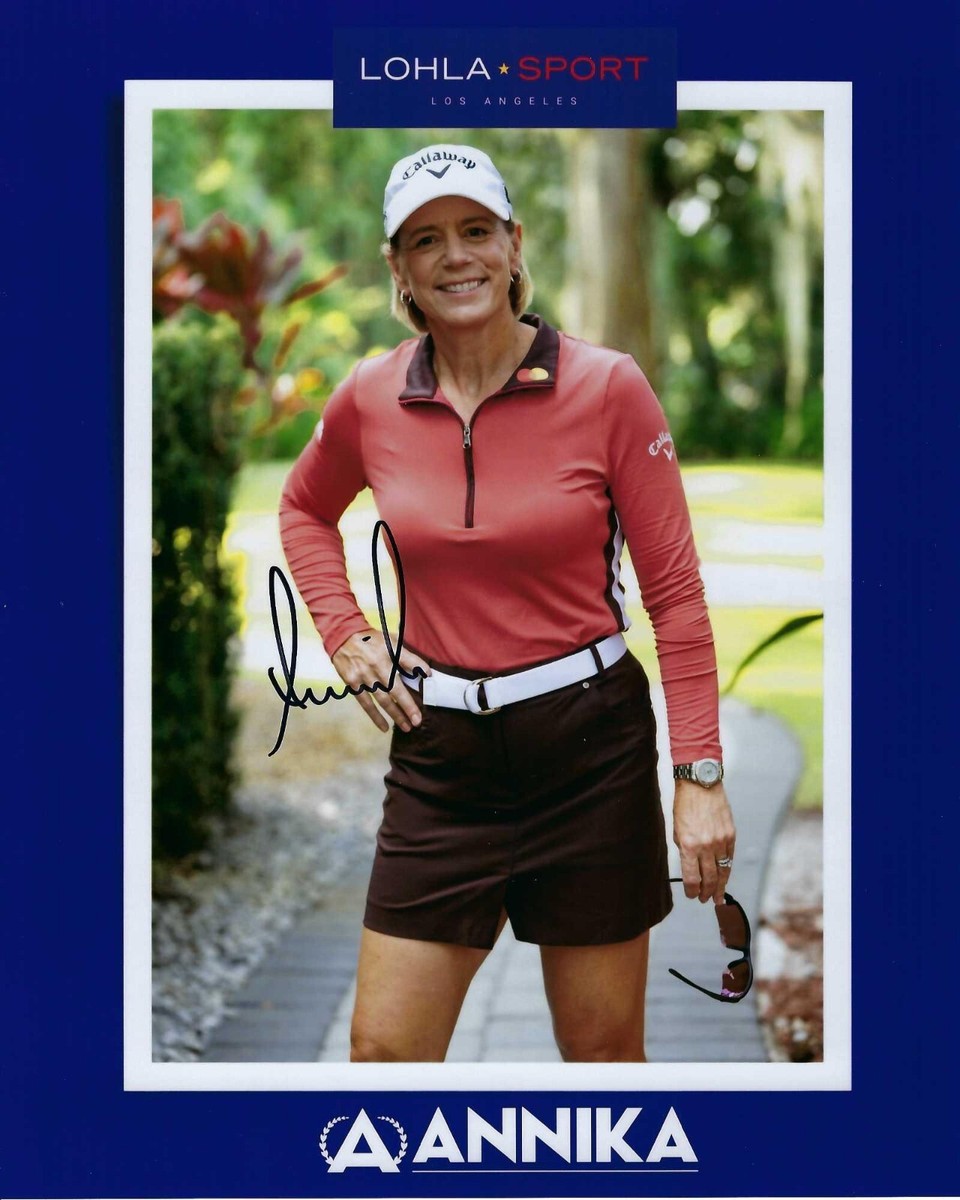 Annika Sorenstam Hand Signed 8x10 Promo Photo LPGA Golf