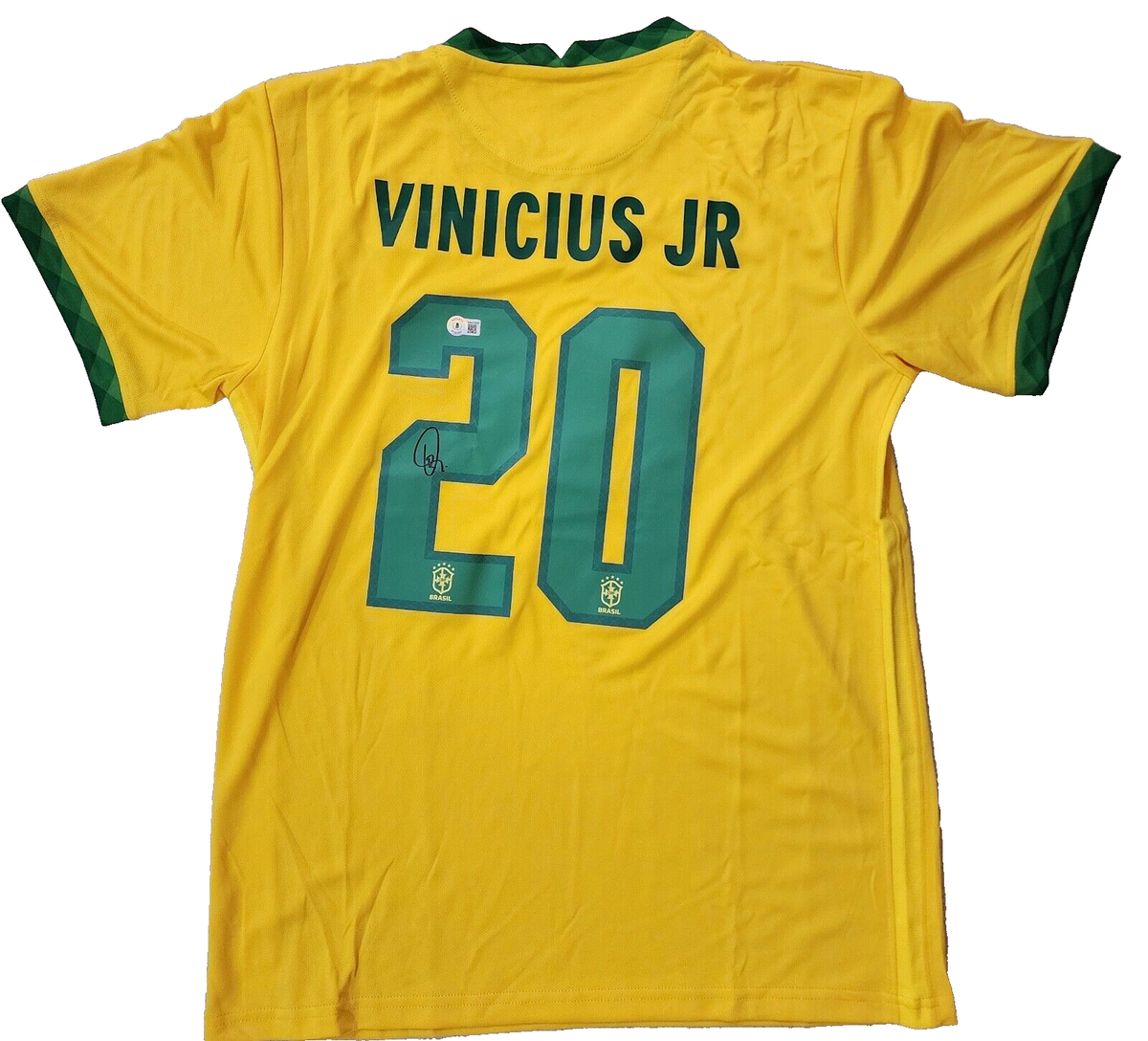 Vinicius Junior Signed 21/22 Brazil Jersey Vini Jr. #20