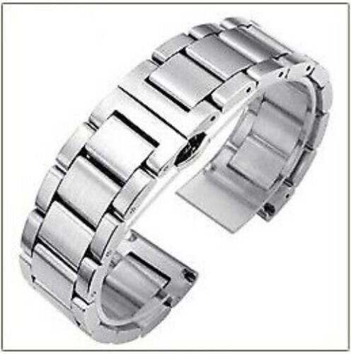 Correa de reloj de acero inoxidable grueso para hombre correa de metal macizo 18 20 21 22 23 24 26 mm - Imagen 14 de 19