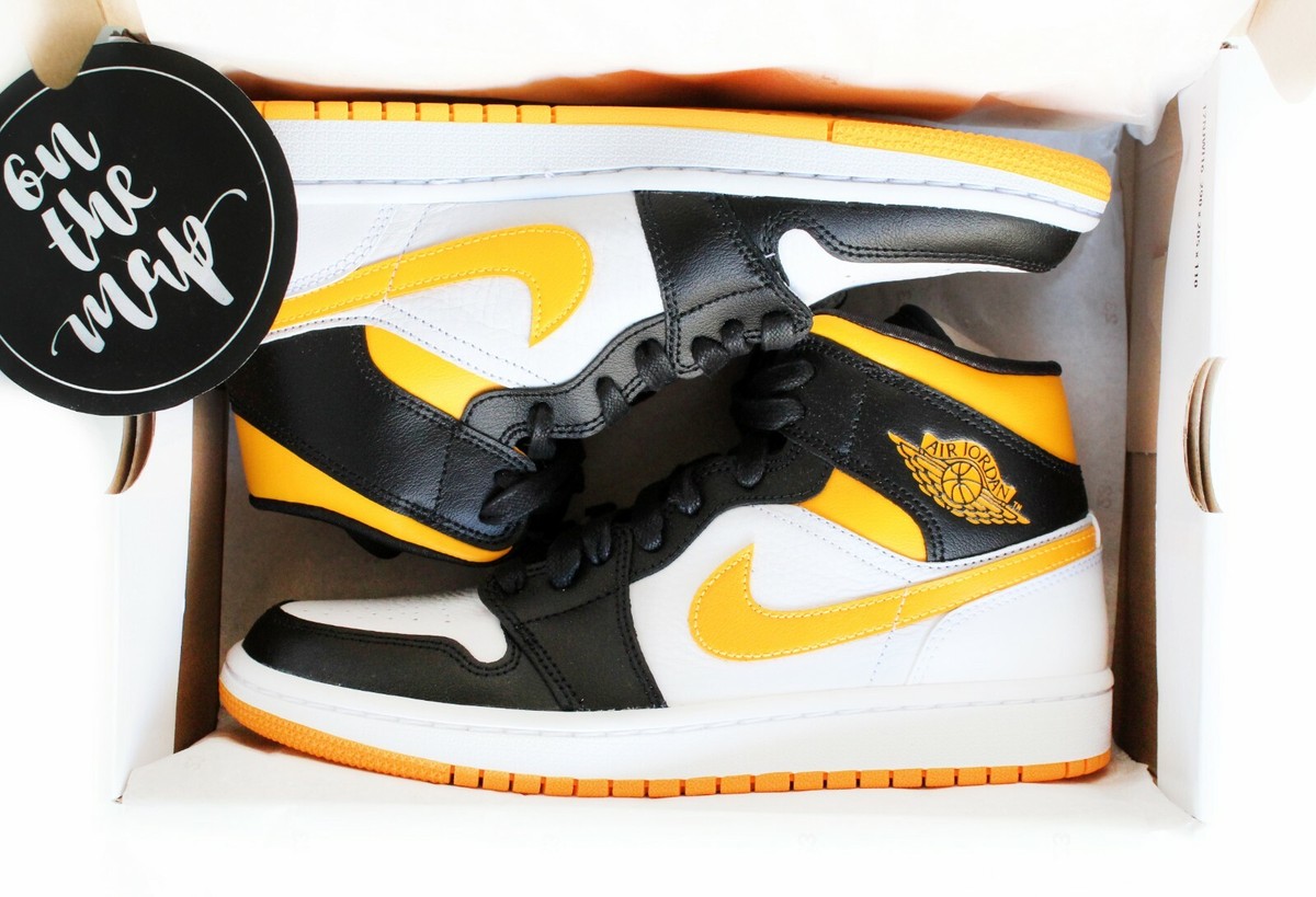 NIKE Air Jordan 1 MID イエロー&オレンジ Buy Air Jordan 1 Mid SE GS 'Amarillo Team Orange' - BQ6931
