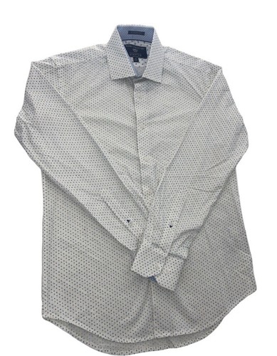 Report Collection Men's Performance Stretch Button Down Shirt Geometric Size S - Picture 2 of 8