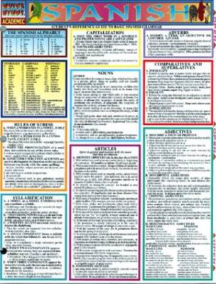 Quick Study Academic Spanish - Pamphlet By BarCharts, Inc - GOOD