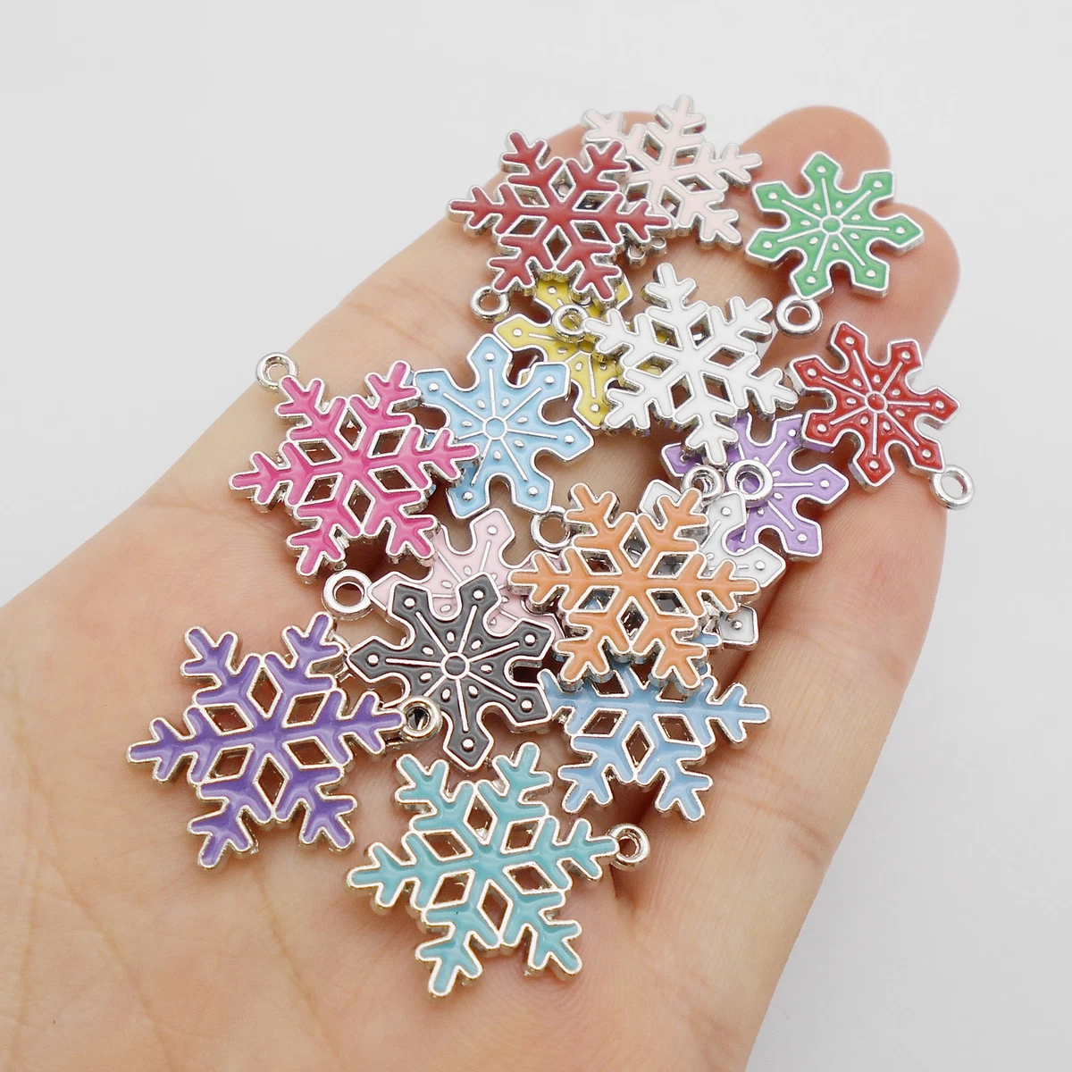 Snowflake charms for jewelry best sale making