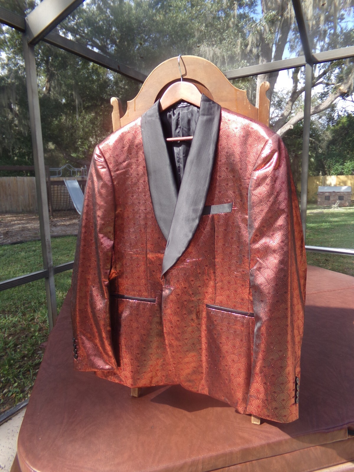 Men’s Reddish Copper Smoking Tuxedo Jacket XL ! eBay