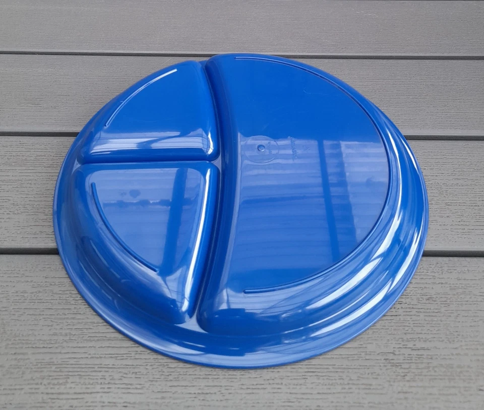 Tupperware Menüteller Mikrowelle Microplus blau rund Tupper TOP !!!! - Bild 2 von 2