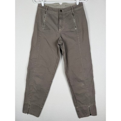 Annette Gortz Joke Trousers Pants Womens 27 Grey Zipper Pockets Ankle Zip