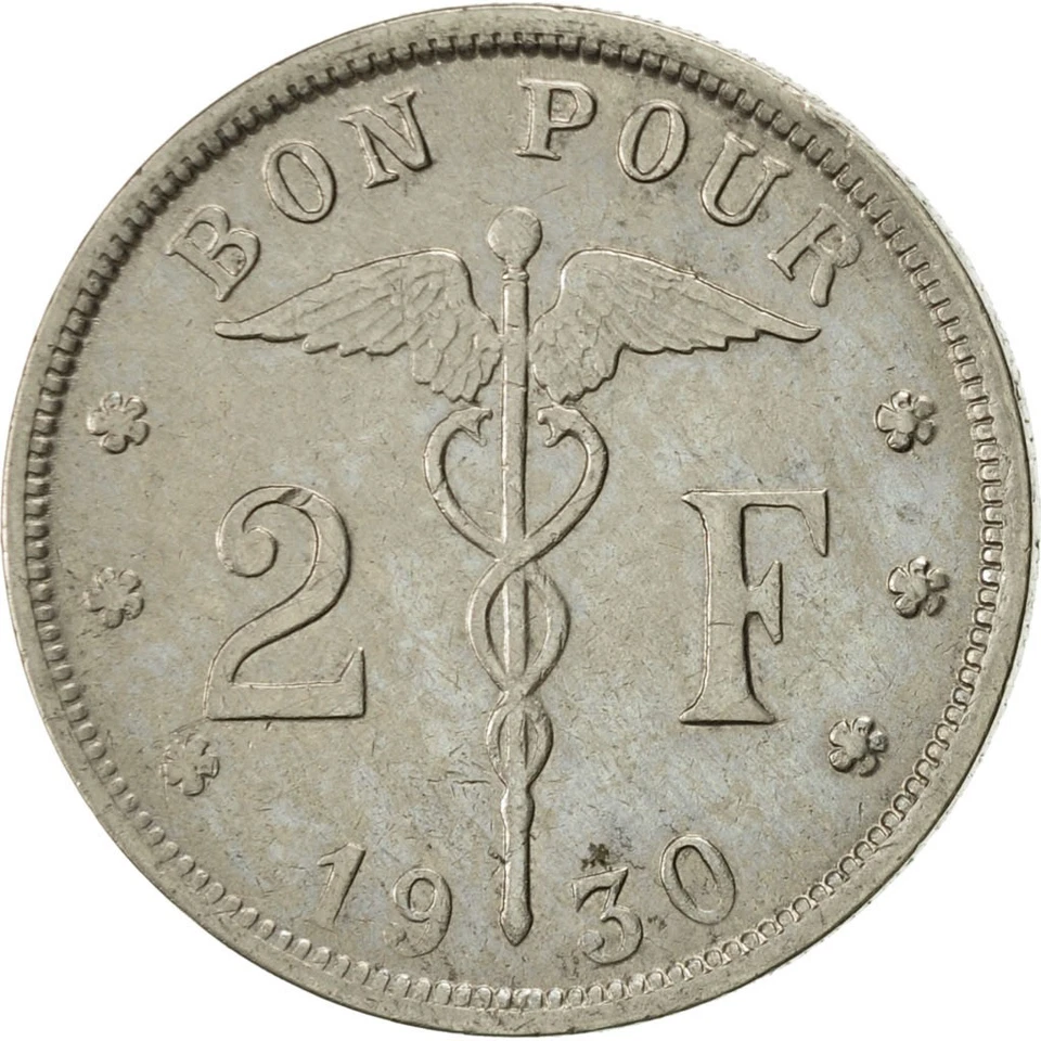 [#418750] Münze, Belgien, 2 Francs, 2 Frank, 1930, VZ, Nickel, KM:91.1 - Bild 2 von 2