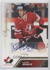 2013 Upper Deck Team Canada Gold Signatures Justin Schultz #70 Auto 2d8