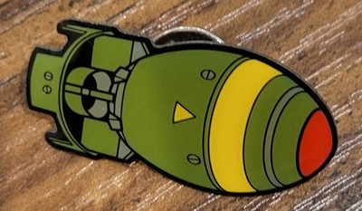 Fallout Bomb Enamel Pin Loot Crate Exclusive June 2016 Dystopia Mini Nuke New