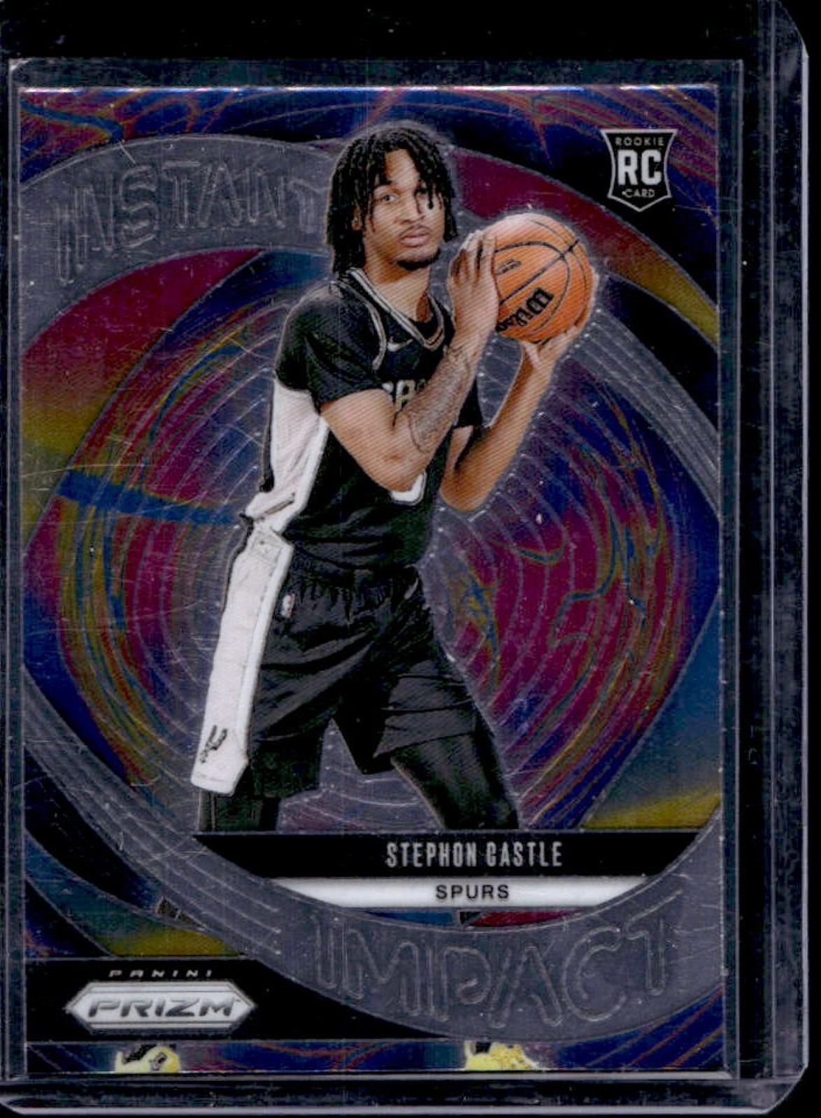 2024-25 Prizm Stephon Castle Instant Impact RC Rookie #4 Spurs