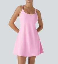 Halara SoftlyZero Plush Backless Active Dress Women Size Medium NWT Minor Flaw