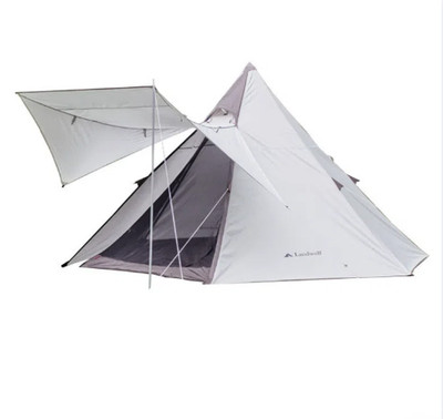 Silver Triangular Camping Tent - Lightweight, Waterproof & Spacious for Outdoor