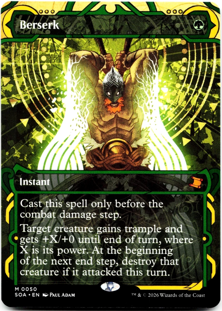 Magic: The Gathering Trading Card Games Individual Berserk Instant