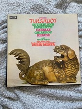 vinile  Decca - Puccini TURANDOT - Sutherland, Pavarotti, Caballe, Ghiaurov, 