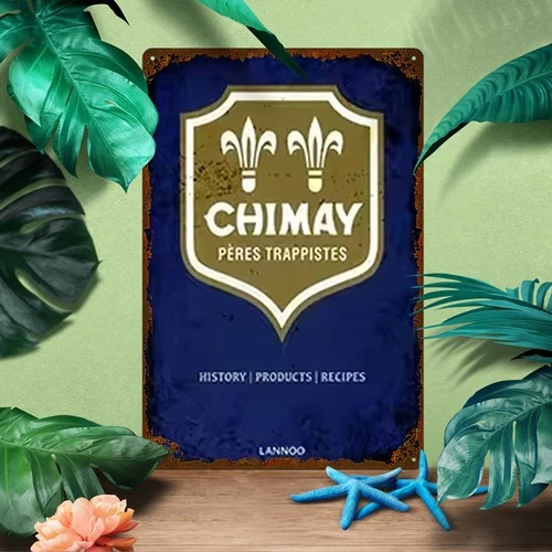 Vintage Chimay Brewery Tin Metal Signs 8x12 Retro Wall Decor with UV Printing