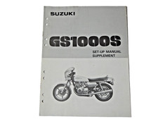 RARE NOS OEM NEW 1979 79 Suzuki GS1000S GS1000 Set-up supplement dealer manual
