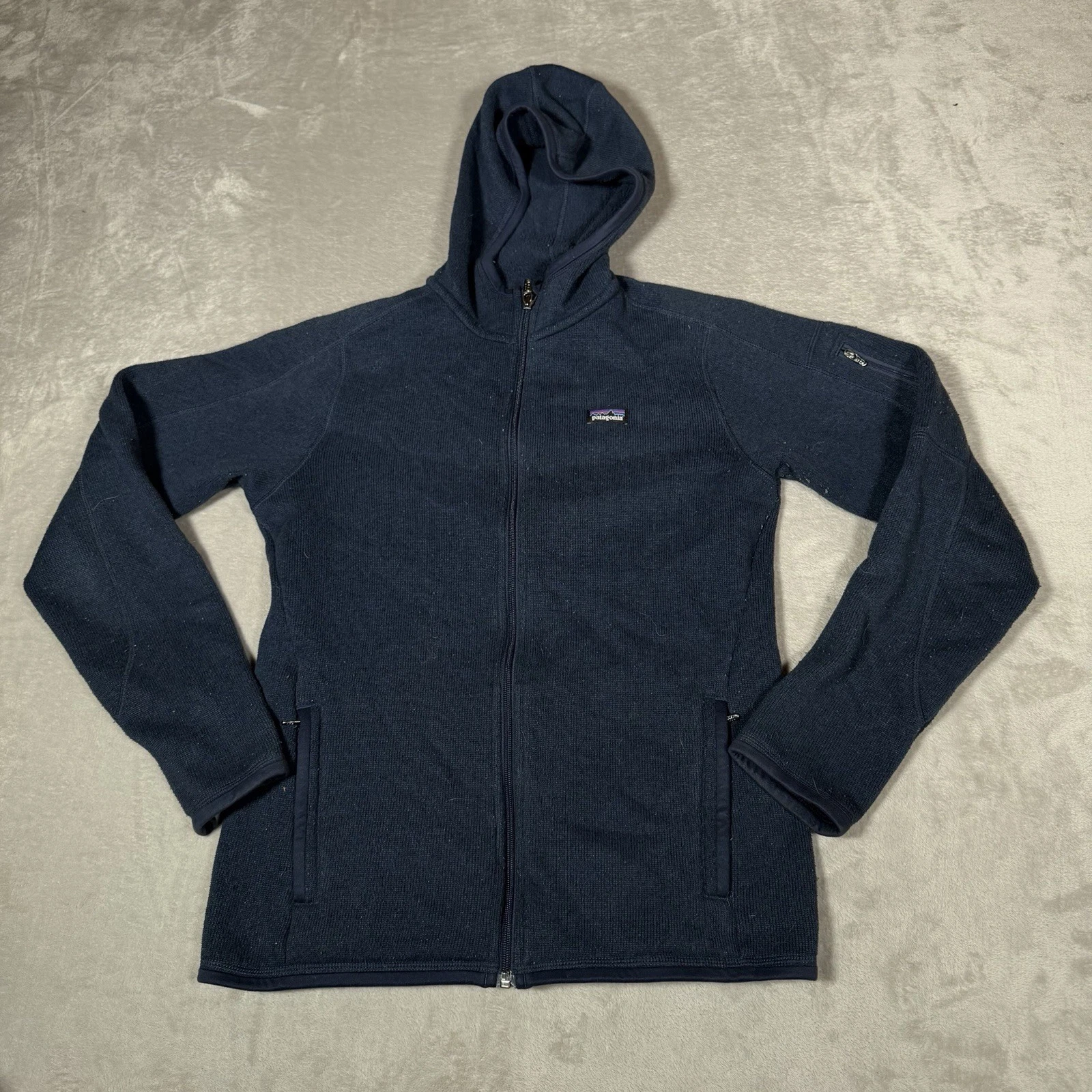 Patagonia Better Sweater Hoodie Mens Small Blue Hooded Full Zip Jacket Outdoors