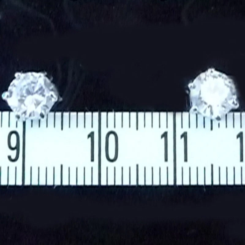 Matrimonio Orecchini Ornamento da Sposa Kristall-Stecker Cristallo Argento - Immagine 2 di 4