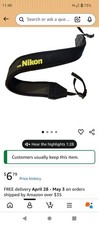 Fotasy Professional Neoprene Neck Strap Camera Compatible With Nikon