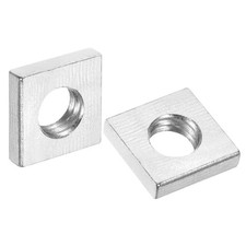 Para 10Pcs Tuercas cuadradas M6x11mmx3mm acero al carbono zincado rosca gruesa