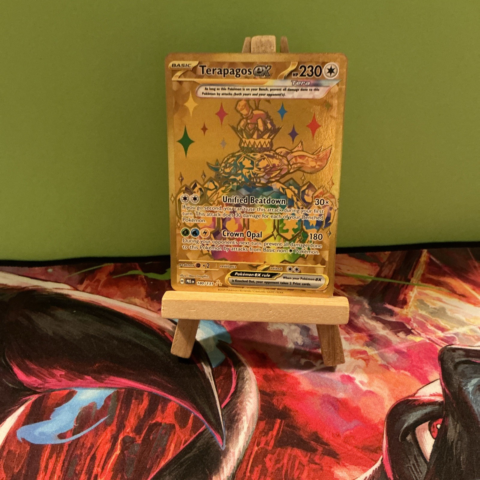TCG POKEMON TERAPAGOS EX FULL ART HOLO 180/131 PRISMATIC EVOLUTIONS HYPER RARE