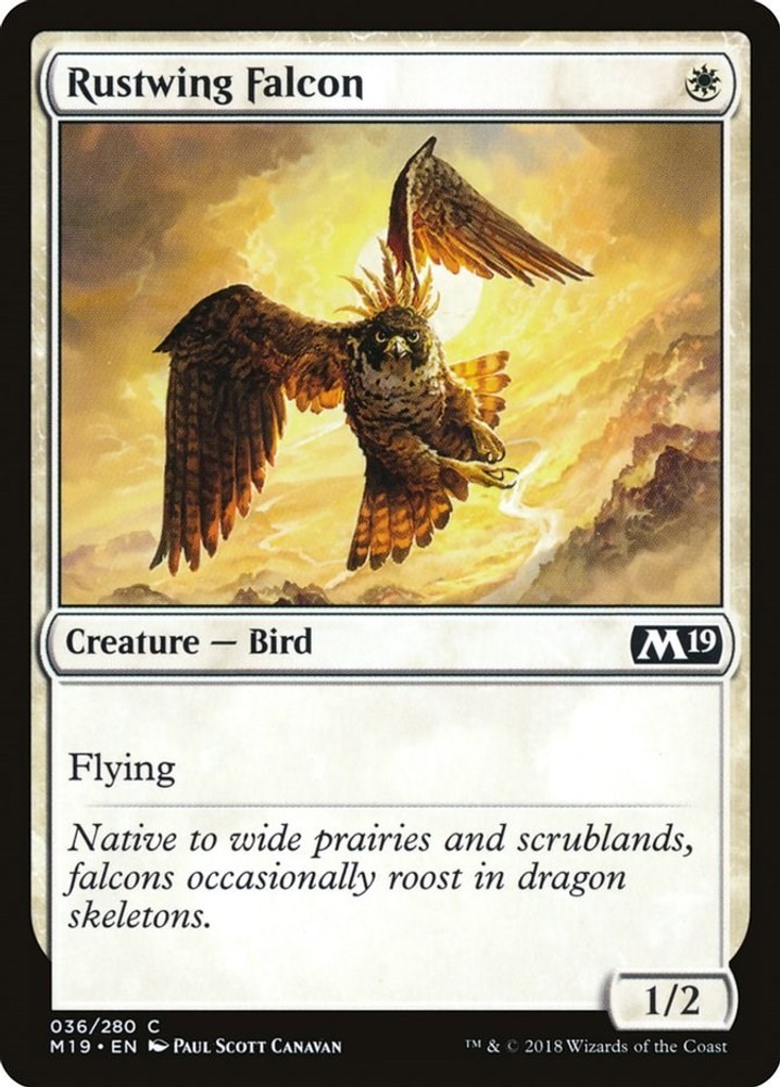 Rustwing Falcon - 36 - NM - Core Set 2019