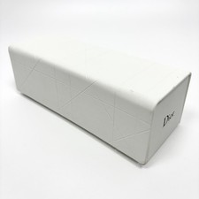 Christian Dior Eyeglass Glasses Case Hard Case Only White Rectangular Magnetic
