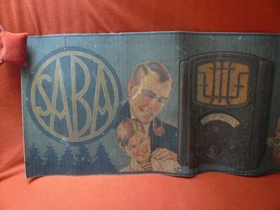 SABA Radio 31 W320 WERBUNG Werbeplakat  +++++TOP-Rarität +++++