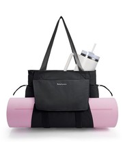 Yoga Mat Bag Tote Yoga Gym Bags For Women Men with Waterproof Wet Pocket Ho...