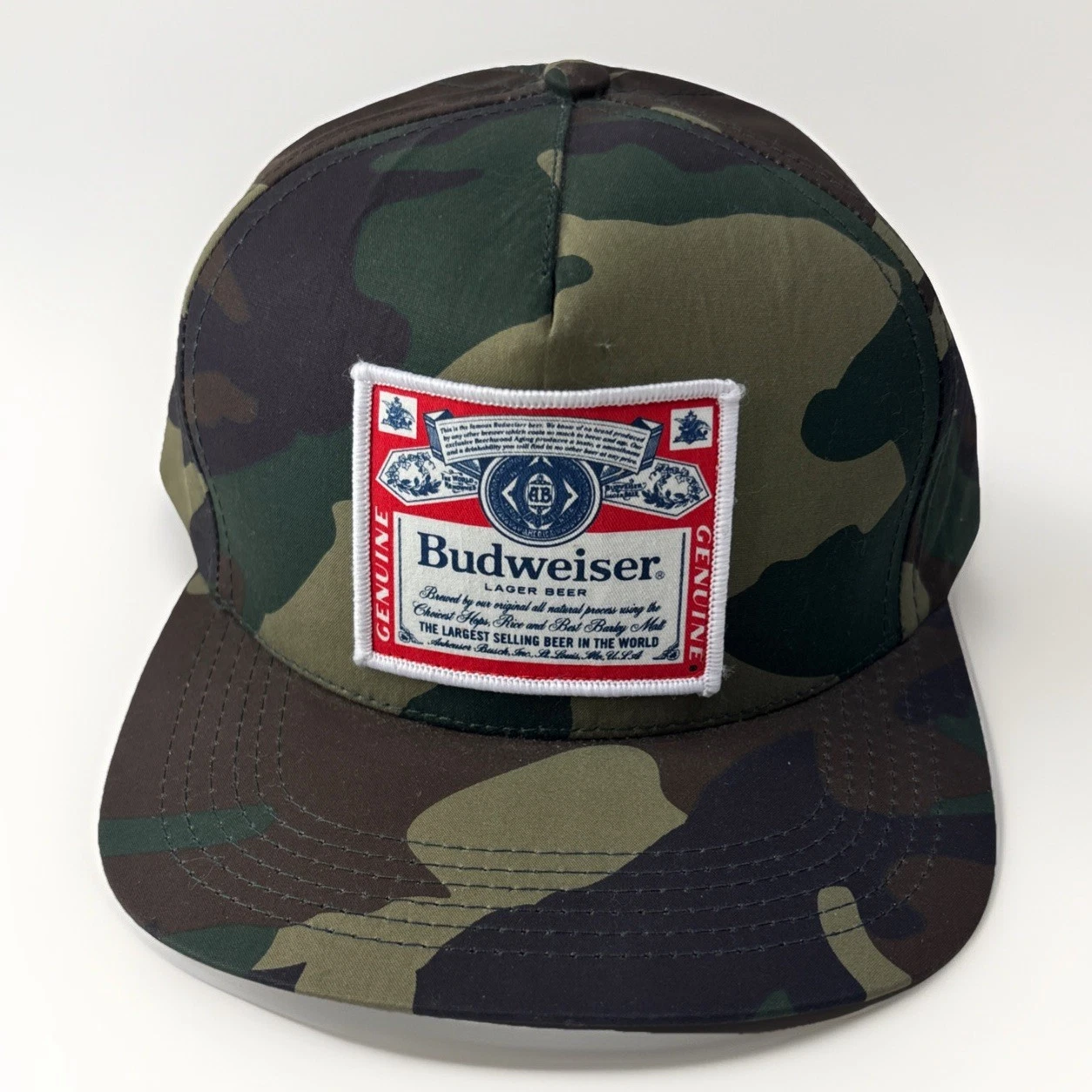 Casquette snapback Supreme X Budweiser 5 panneaux SS09 vintage Anheuser Busch