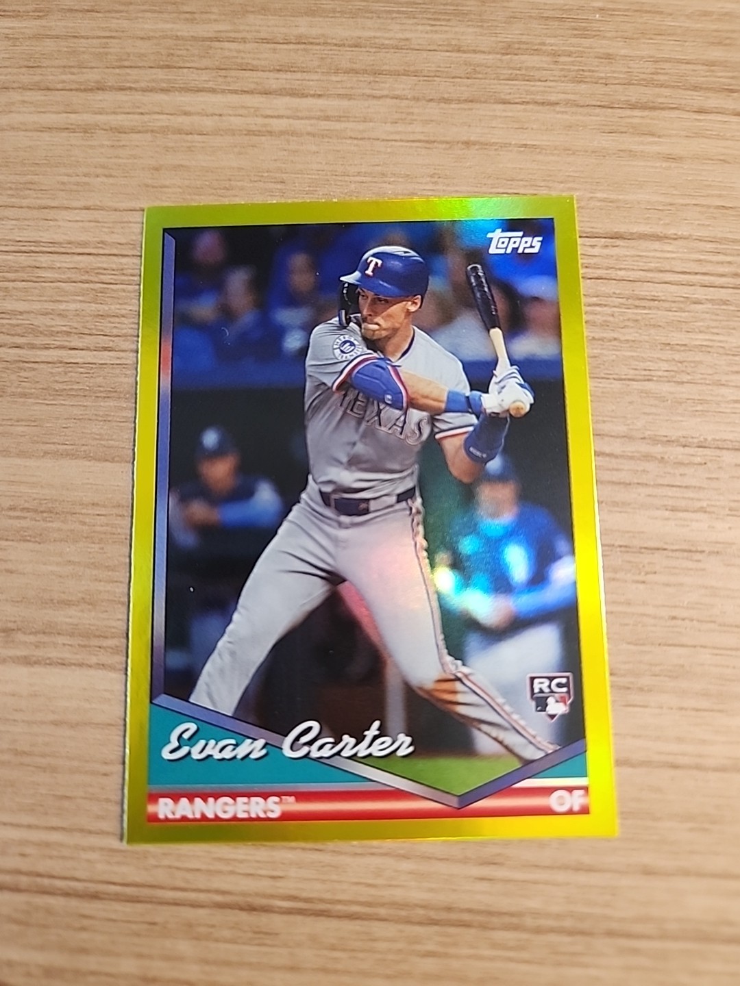 2024 Topps Archives - 1994 Topps Evan Carter #223 Yellow Foilboard (RC)