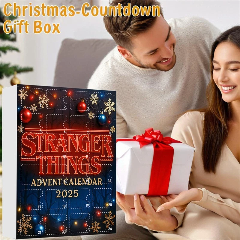 2025 Christmas Advent Calendar 24 Days Countdown Stranger Things Acrylic Blind Box Decor