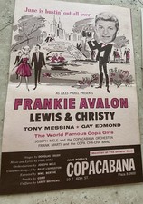 Vintage 1960s Copacabana New York Program   F...