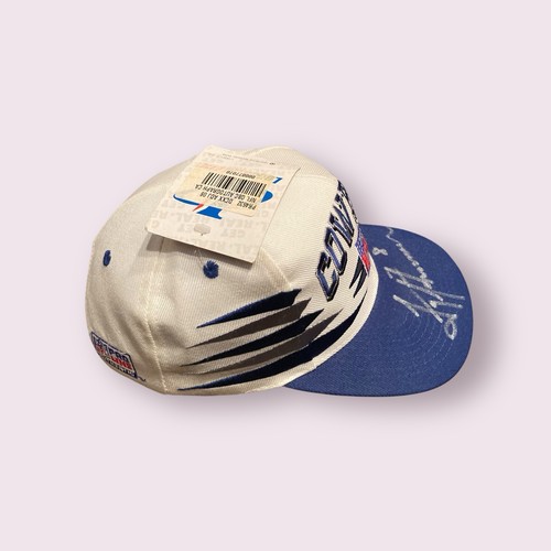 Vintage Signed Troy Aikman Pro Line Logo Athletic Dallas Cowboys NFL Hat Diamond - Picture 10 of 14