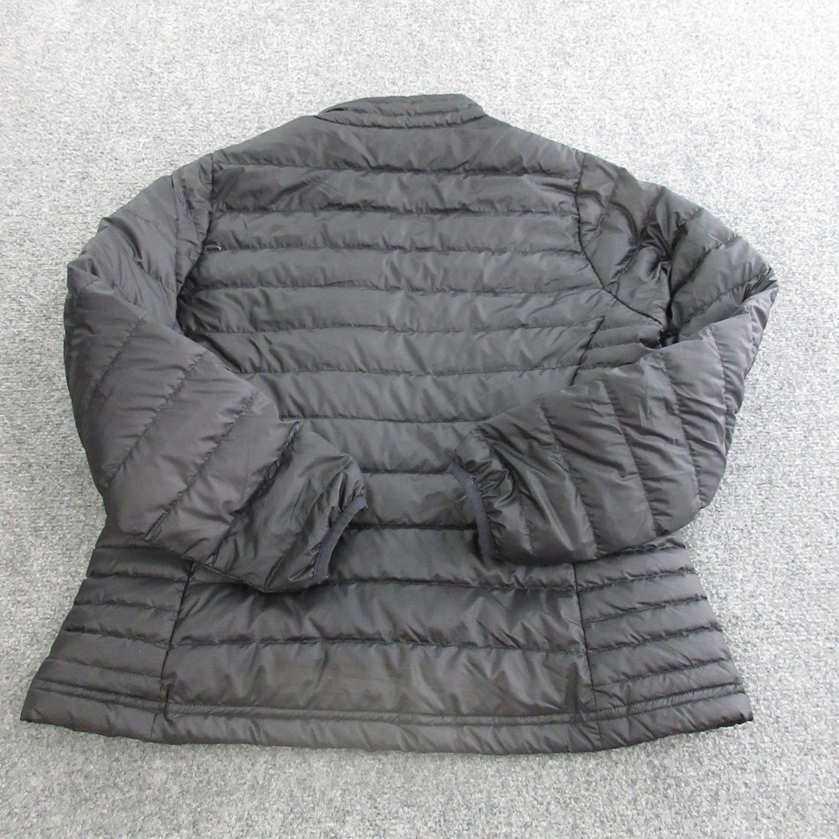 Quince Jacket Womens Medium Black Down Puffer Quilted Full Zip