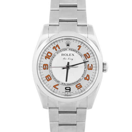 Rolex Oyster Perpetual SILVER CONCENTRIC Stainless Steel Automatic 34mm 114200