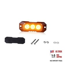 Amber Led Strobe Lights For Trucks Vehicle Emergency Flashing Car Lights 3-led