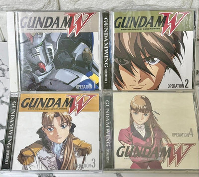 GUNDAM W CD OPERATION 1 2 3 4 Set of 4 Japan import GUNDAM WING Soundtrack